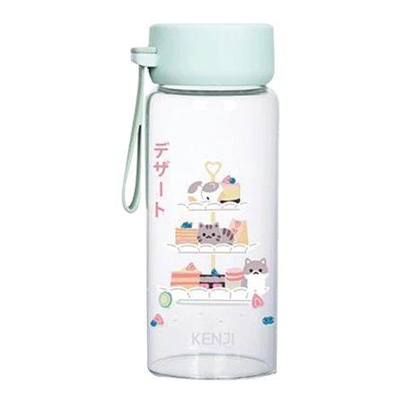 TAKU STRAP WATER BOTTLE - DESSERT KITTY