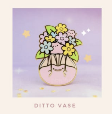 Ditto Vase - Pokemon Pin Badge by Poroful