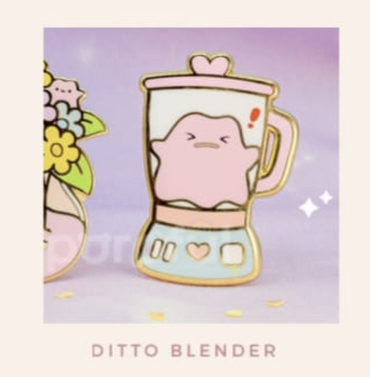 Ditto Blender - Pokemon Pin Badge by Poroful