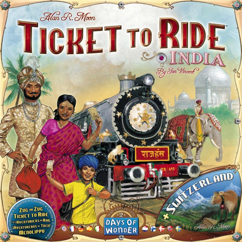 TICKET TO RIDE MAP COLLECTION: VOLUME 2 - INDIA & SWITZERLAND