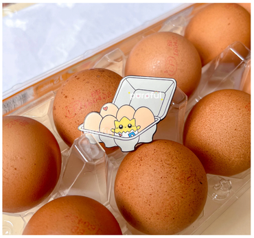 Pokemon - Togepi Egg Carton Enamel Pin by Poroful