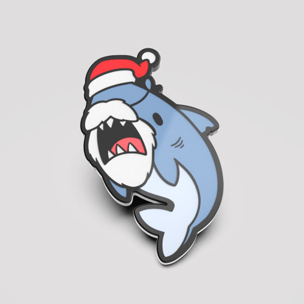 TeeTurtle - SANTA JAWS - ENAMAL PIN