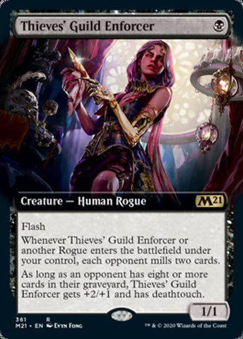 Thieves' Guild Enforcer (Extended Art) [Core Set 2021]