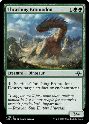 Thrashing Brontodon [The Lost Caverns of Ixalan]