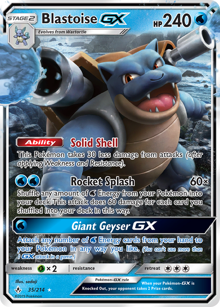 BLASTOISE GX - 35/214 - UNBROKEN BONDS - ULTRA RARE