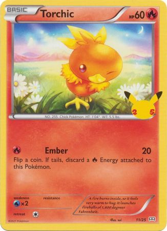 TORCHIC - 11/25 - MCDONALD'S 25TH ANNIVERSARY - HOLO