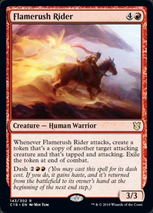 Flamerush Rider [Commander 2019]