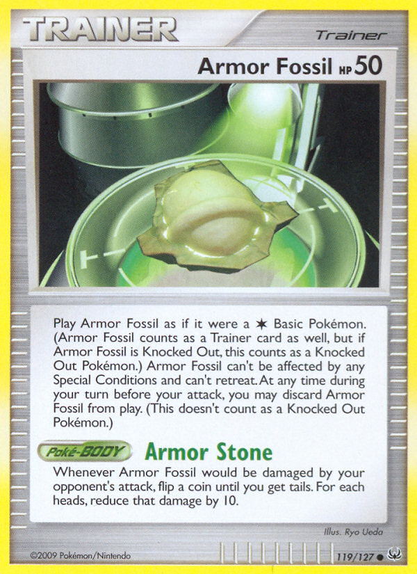 Armor Fossil (119/127) [Platinum: Base Set]
