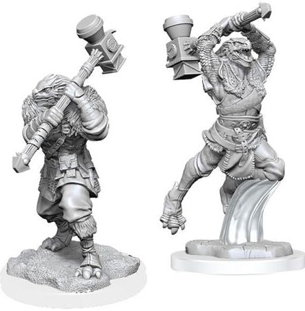 Critical Role Unpainted Miniatures: Ravenite Half-Dragon Barbarian Female