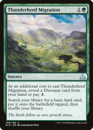 Thunderherd Migration [Rivals of Ixalan]