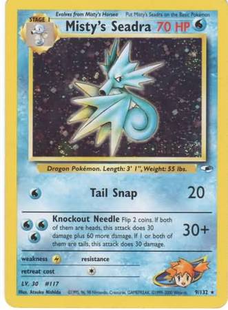 Misty's Seadra (9/132) (Prerelease Promo) [Gym Heroes Unlimited]