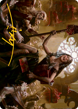 Gisa, Glorious Resurrector Art Card (Gold-Stamped Signature) [Innistrad: Midnight Hunt Art Series]