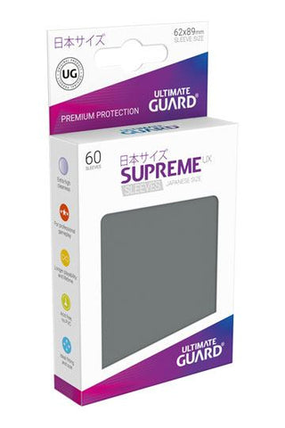 Ultimate Guard Supreme UX Sleeves Japanese Size Dark Grey (60) Card Sleeves (Japanese Size) Ultimate Guard