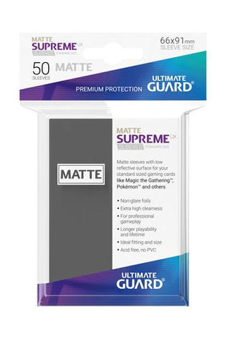 Ultimate Guard Supreme UX Sleeves Standard Size Matte Dark Grey (50)