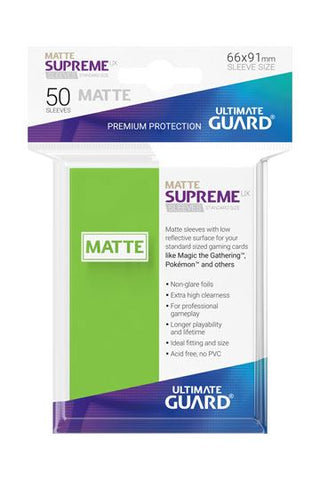 Ultimate Guard Supreme UX Sleeves Standard Size Matte Light Green (50)