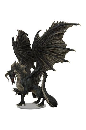 Dungeons & Dragons Icons of the Realms Premium Miniature pre-painted Adult Black Dragon 24 cm