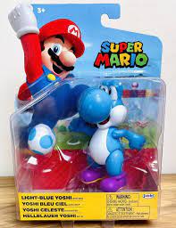 Super Mario 4" Figure - Blue Yoshi