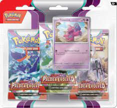 Pokemon TCG: Scarlet & Violet  - Paldea Evolved Set 3-Pack Blister Tinkatink