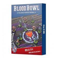 BLOOD BOWL DARK ELF TEAM PITCH AND DUGOUTS