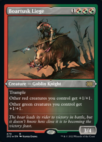 Boartusk Liege (Foil Etched) [Double Masters 2022]