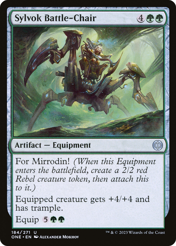 Sylvok Battle-Chair [Phyrexia: All Will Be One]