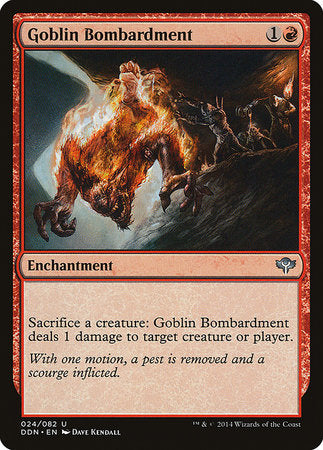 Goblin Bombardment [Duel Decks: Speed vs. Cunning]