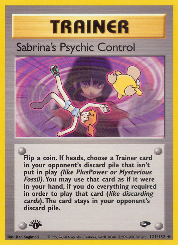 Sabrina's Psychic Control (121/132) [Gym Challenge 1st Edition]