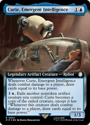 Curie, Emergent Intelligence (Extended Art) (Surge Foil) [Fallout]