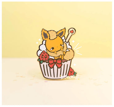 Flareon "Cupcake"  - Pokemon Pin Badge by Poroful