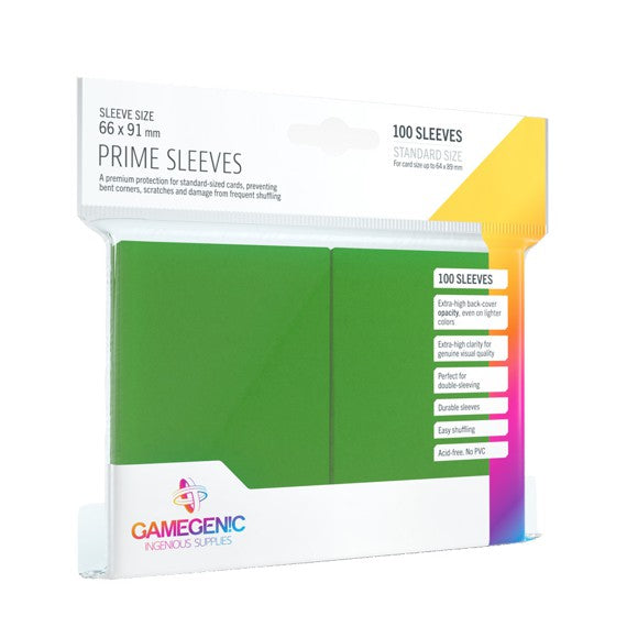 Gamegenic Prime Sleeves Green 100 count