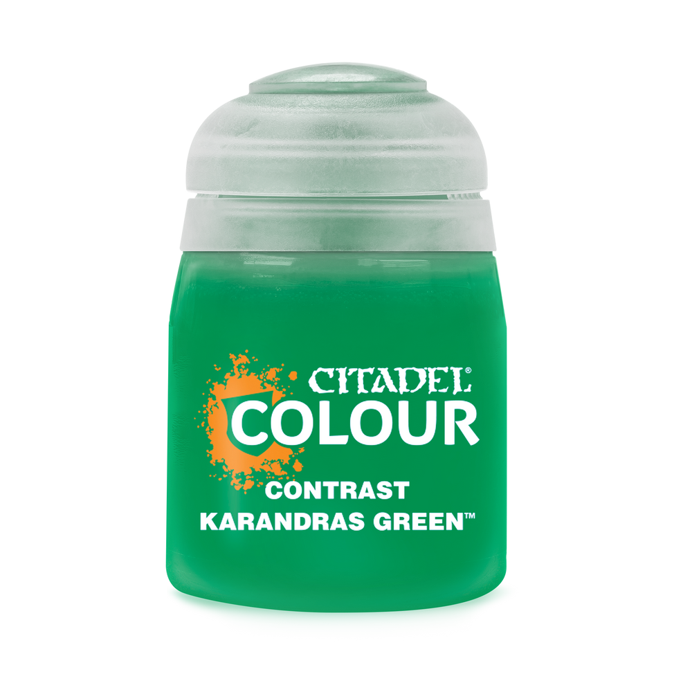 CITADEL CONTRAST PAINT: KARANDRAS GREEN