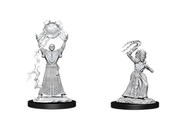 Nolzer's Marvolous Miniatures: Drow Mage & Drow Priestess