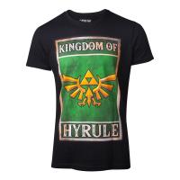 Legend Of Zelda - Propaganda Kingdom of Hyrule Poster T-Shirt, Male, Large, Black