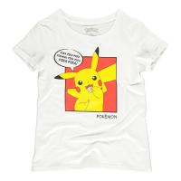 POKEMON Pika Pika Pika PopArt T-Shirt, Female, Extra Extra Large, White