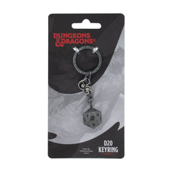 Dungeons & Dragons Metal Keychain D20 With Ampersand Tag