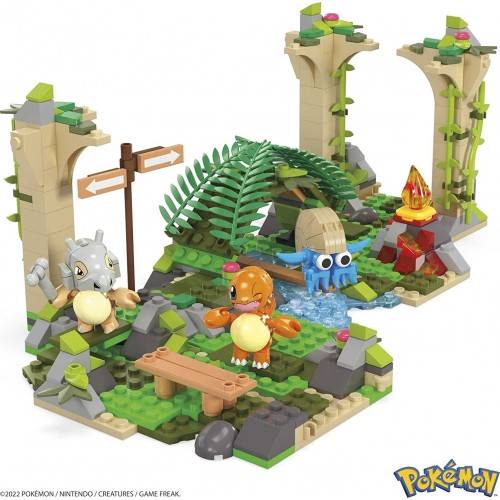 Mega Construx Pokemon - MEGA Pokémon Jungle Ruins Building Set and Figures