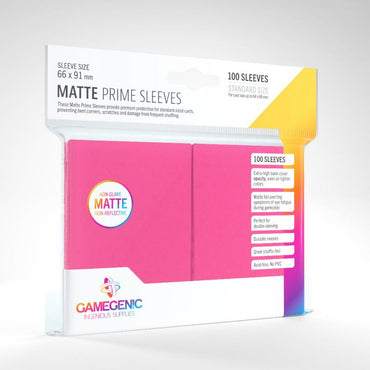 Gamegenic Matte Prime Sleeves Pink 100 count